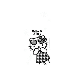 iPhone 16e Clear Case (MagSafe 兼容)  Hello Kitty 千鳥格長腿款