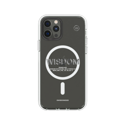 犀牛盾Clear (MagSafe 兼容)防摔背蓋手機殼 - iPhone 12/12 Pro - 【聯名設計款】 - WISDOM - WISESILVER