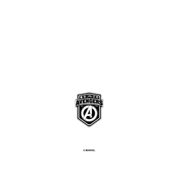 犀牛盾SolidSuit手機殼 - Xiaomi 13T - 【聯名設計款】 - 迪士尼-漫威 Marvel - 漫威英雄-復仇者聯盟 標誌黑白版