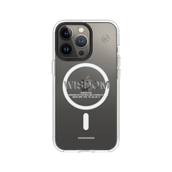 犀牛盾Clear (MagSafe 兼容)防摔背蓋手機殼 - iPhone 13 Pro - 【聯名設計款】 - WISDOM - WISESILVER