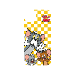 iPhone 14 Plus Clear Case (MagSafe 兼容)  Tom and Jerry 大臉貼窗