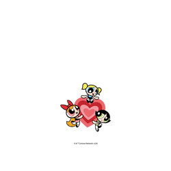 犀牛盾NX (MagSafe 兼容)背板 - iPhone 15 The Powerpuff Girls - 愛心徽章