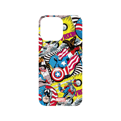 犀牛盾SolidSuit手機殼 - iPhone 14 Pro Max - 【聯名設計款】 - 迪士尼-漫威 Marvel - 美國隊長-漫畫風格