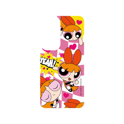 Samsung Galaxy S24 FE 犀牛盾SolidSuit (MagSafe 兼容)聯名設計款防摔背蓋手機殼 The Powerpuff Girls - 花花 - 可愛格紋款