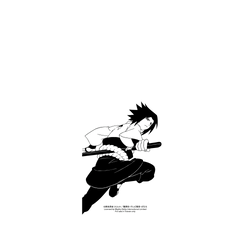 Samsung Galaxy S26 Ultra 犀牛盾AirX聯名設計款防摔背蓋手機殼 火影忍者 Naruto - 素描系列-Sasuke