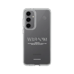 犀牛盾Clear Case防摔背蓋手機殼 - Samsung Galaxy S24 FE - 【聯名設計款】 - WISDOM - WISESILVER
