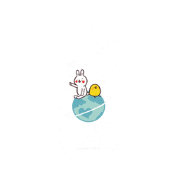 iPhone 15 Pro Mod NX  懶散兔與啾先生 小宇宙