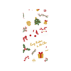 犀牛盾NX系列背板 - iPhone 15 Plus - 【聯名設計款】 - 懶散兔與啾先生 Lazy Rabbit and Mr.Chu - About Christmas