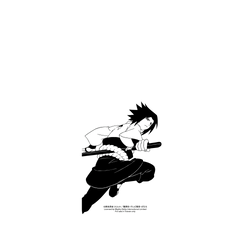 Galaxy S26 Plus Clear  火影忍者 Naruto - 素描系列-Sasuke