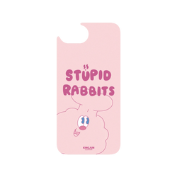 iPhone 17e Clear Case (MagSafe 兼容)  KINGJUN Hello STUPID RABBITS！