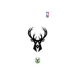 iPhone XS Mod NX Backplate  NBA B&W-密爾瓦基公鹿 Milwaukee Bucks B&W