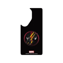 Samsung Galaxy S26 犀牛盾AirX聯名設計款防摔背蓋手機殼 迪士尼-漫威 Marvel - 死侍與金鋼狼-Logo