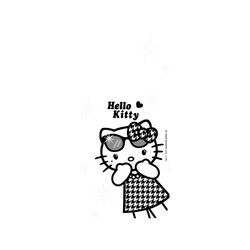 iPhone 16 Pro Clear Case（MagSafe 兼容 & 相機按鈕）  Hello Kitty 千鳥格長腿款