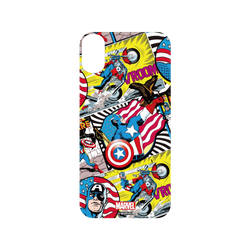 犀牛盾SolidSuit手機殼 - iPhone XR - 【聯名設計款】 - 迪士尼-漫威 Marvel - 美國隊長-漫畫風格