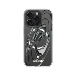 犀牛盾Clear (MagSafe 兼容)防摔背蓋手機殼 - iPhone 15 Pro - 【聯名設計款】 - WISDOM - RIPPLE