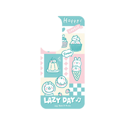 Galaxy S24 SolidSuit  懶散兔與啾先生 粉嫩夏日