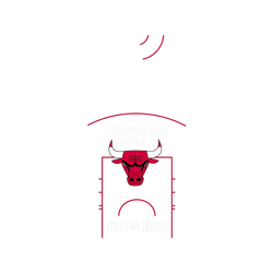 iPhone 14 Pro Max Clear Case (MagSafe 兼容)  NBA 球場系列-芝加哥公牛 Chicago Bulls - Court