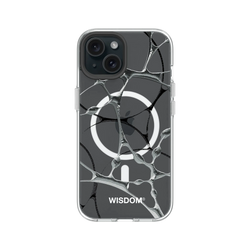犀牛盾Clear (MagSafe 兼容)防摔背蓋手機殼 - iPhone 15 - 【聯名設計款】 - WISDOM - SILK
