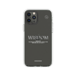 犀牛盾Clear Case防摔背蓋手機殼 - iPhone 12/12 Pro - 【聯名設計款】 - WISDOM - WISESILVER