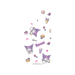 犀牛盾Clear 防摔背蓋手機殼 - iPhone 15 - 【聯名設計款】 - 三麗鷗-酷洛米 Kuromi - 下午茶時間