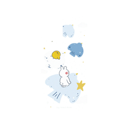 iPhone 16 Plus Clear Case（相機按鈕）  懶散兔與啾先生 Fly Freely