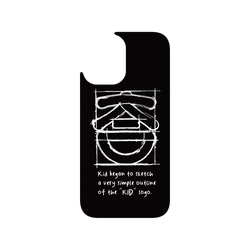 iPhone 16 Clear Case（MagSafe 兼容 & 相機按鈕）  KID KID笑臉-草稿素描款