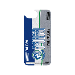 iPhone 17e Clear Case (MagSafe 兼容)  NBA 復古球員卡-明尼蘇達灰狼 Minnesota Timberwolves - Vintage Card