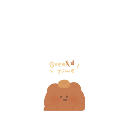 Galaxy A57 Clear  布朗尼 annnbrownie 麵包派對（麵包熊款）