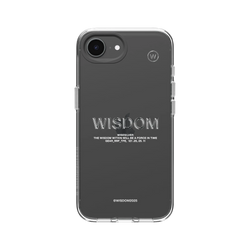 犀牛盾Clear Case防摔背蓋手機殼 - iPhone 16e - 【聯名設計款】 - WISDOM - WISESILVER