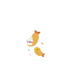 Galaxy A14 (4G) SolidSuit  懶散兔與啾先生 炸蝦
