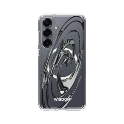犀牛盾Clear (MagSafe 兼容)防摔背蓋手機殼 - Samsung Galaxy S25+ - 【聯名設計款】 - WISDOM - RIPPLE