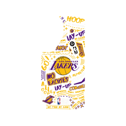 Galaxy S26 Clear Case (MagSafe 兼容)  NBA 塗鴉系列-洛杉磯湖人 L.A. Lakers - Graffiti