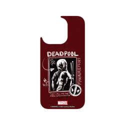 犀牛盾Clear 防摔背蓋手機殼 - iPhone 15 Pro - 【聯名設計款】 - 迪士尼-漫威 Marvel - 死侍-Deadpool 3 圖畫風