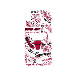 iPhone XS Mod NX Backplate  NBA 塗鴉系列-芝加哥公牛 Chicago Bulls - Graffiti