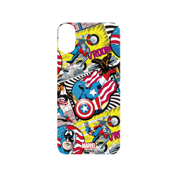 犀牛盾SolidSuit手機殼 - iPhone XS - 【聯名設計款】 - 迪士尼-漫威 Marvel - 美國隊長-漫畫風格