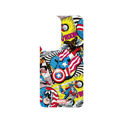 Samsung Galaxy S23 犀牛盾SolidSuit (MagSafe 兼容)聯名設計款防摔背蓋手機殼 迪士尼-漫威 Marvel - 美國隊長-漫畫風格