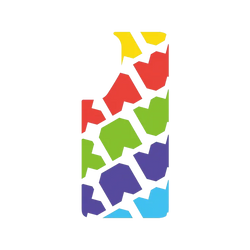 犀牛盾SolidX手機殼 - Samsung Galaxy S26 FE - 【聯名設計款】 - JOCR - Raw Rainbow Pattern Big