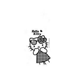 iPhone 16 Clear Case（相機按鈕）  Hello Kitty 千鳥格長腿款