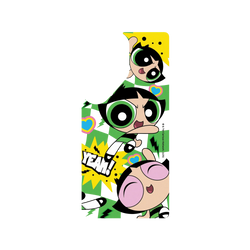 犀牛盾JellyTint (MagSafe 兼容)防摔背蓋手機殼 - Samsung Galaxy S25 Ultra - 【聯名設計款】 - The Powerpuff Girls - 毛毛 - 可愛格紋款