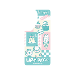 Galaxy S26 Clear Case (MagSafe 兼容)  懶散兔與啾先生 粉嫩夏日