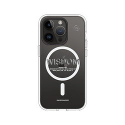 犀牛盾Clear (MagSafe 兼容)防摔背蓋手機殼 - iPhone 14 Pro - 【聯名設計款】 - WISDOM - WISESILVER