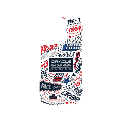 iPhone 16 Pro Clear Case（相機按鈕）  Oracle Red Bull Racing Pit Lane Graffiti
