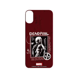 犀牛盾SolidSuit手機殼 - iPhone XS - 【聯名設計款】 - 迪士尼-漫威 Marvel - 死侍-Deadpool 3 圖畫風