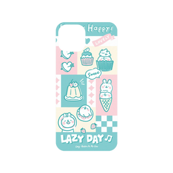 犀牛盾Mod NX (MagSafe 兼容)手機殼 - iPhone 15 - 懶散兔與啾先生 Lazy Rabbit and Mr.Chu - 粉嫩夏日