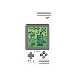 犀牛盾Clear Case防摔背蓋手機殼 - iPhone 15 - 【聯名設計款】 - 怪奇事物所 Incrediville - 8-bit所長飼育家