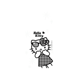 iPhone 16 Pro Max Clear Case（相機按鈕）  Hello Kitty 千鳥格長腿款