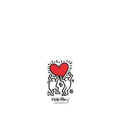 Galaxy A57 Clear Keith Haring - 愛心