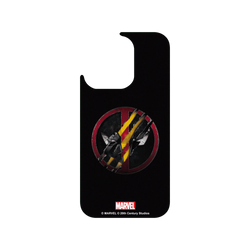 犀牛盾Clear 防摔背蓋手機殼 - iPhone 14 Pro - 【聯名設計款】 - 迪士尼-漫威 Marvel - 死侍與金鋼狼-Logo