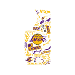 Galaxy S26+ Clear Case (MagSafe 兼容)  NBA 塗鴉系列-洛杉磯湖人 L.A. Lakers - Graffiti