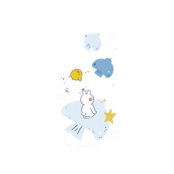 Galaxy S25 Clear  懶散兔與啾先生 Fly Freely